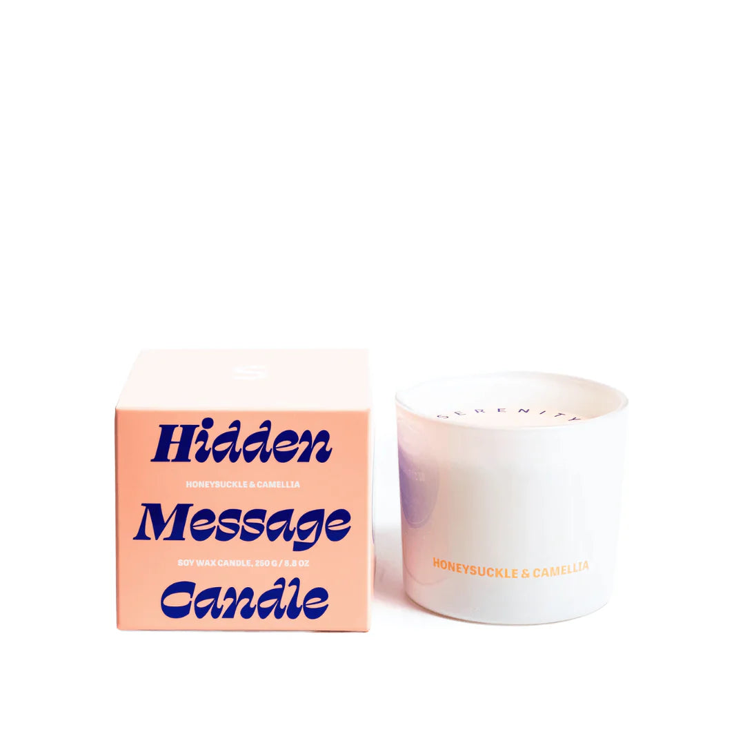 Serenity Hidden Message Candles 250g