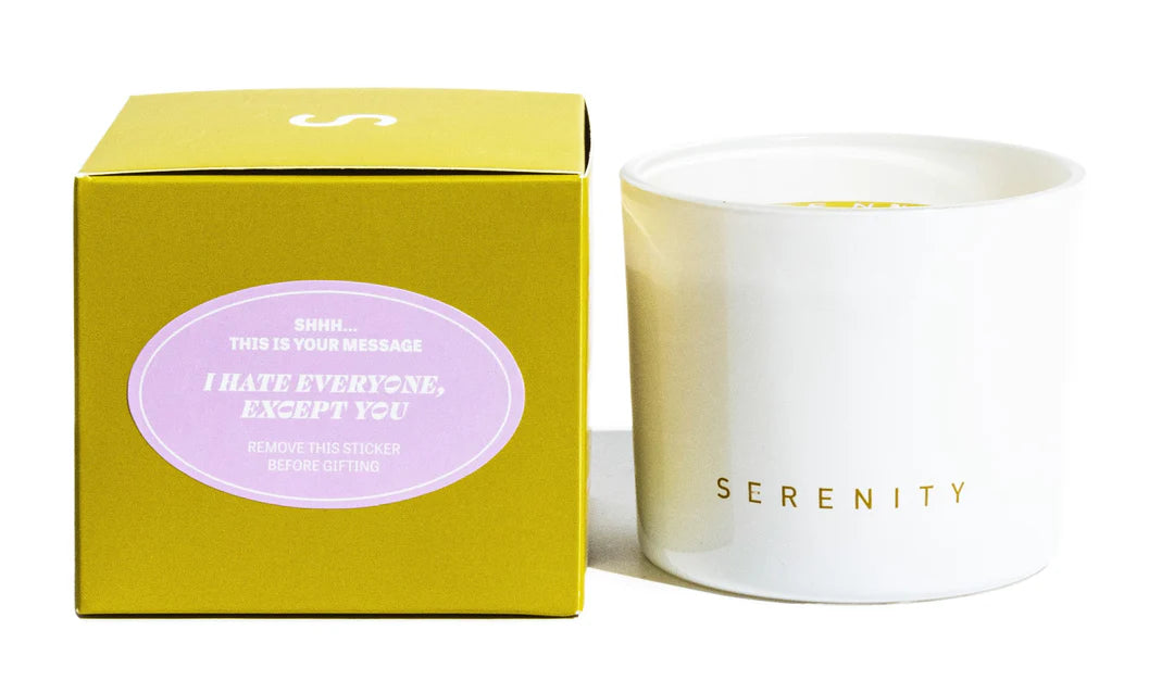 Serenity Hidden Message Candles 250g