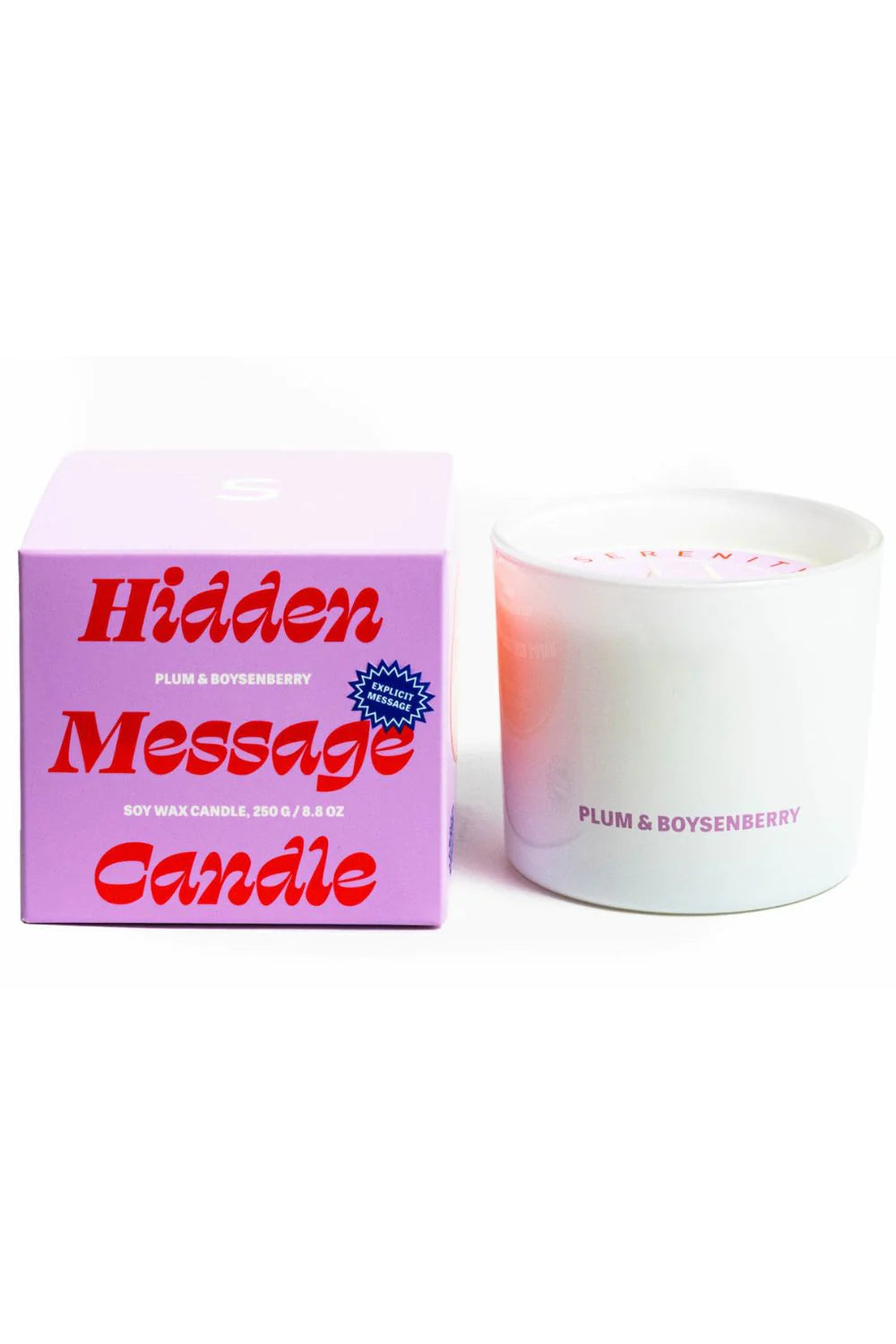 Serenity Hidden Message Candles 250g