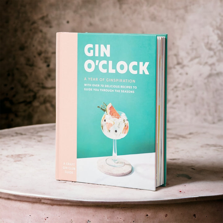 Gin O'Clock cocktail book with a teal cover, from Cocktail Books