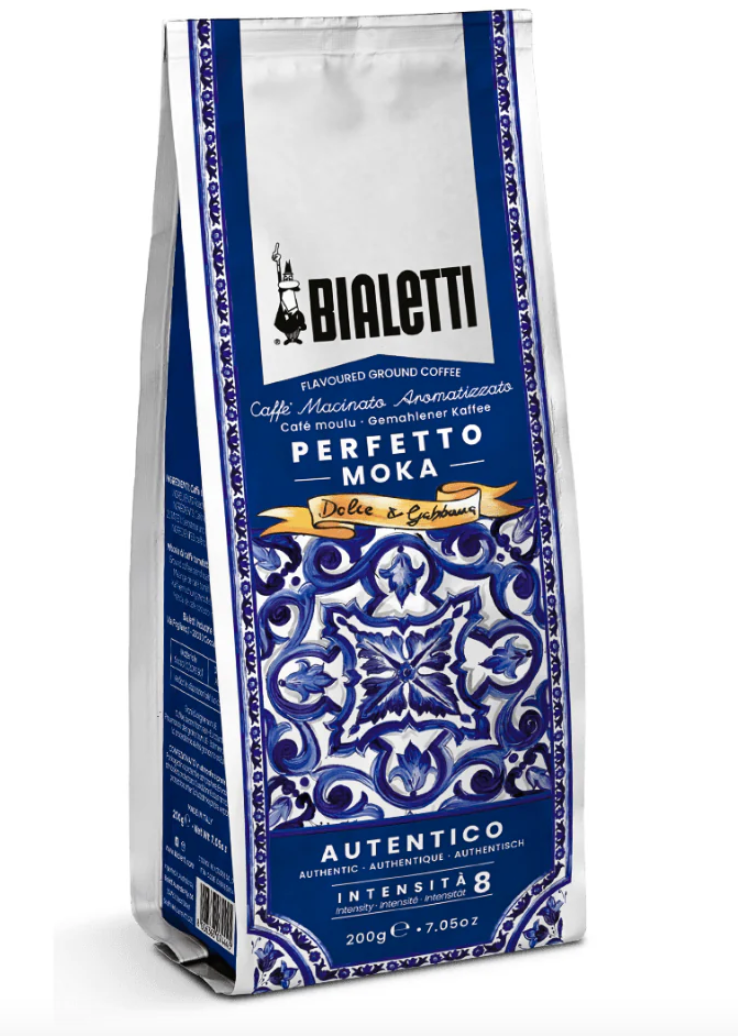 Dolce and Gabbana x Bialetti Blu Mediterraneo Perfetto Moka Autentico ground coffee bag, photo 3 of 7