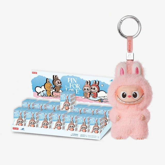 Labubu The Monster - Pin for Love Series-Vinyl Plush Pendant N-Z (Blind Box)