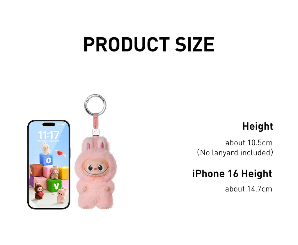 Labubu The Monster - Pin for Love Series-Vinyl Plush Pendant N-Z (Blind Box)