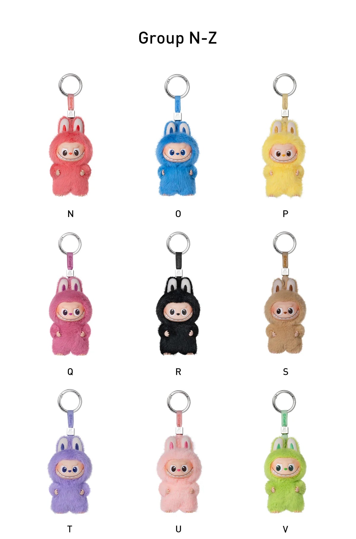 Labubu The Monster - Pin for Love Series-Vinyl Plush Pendant N-Z (Blind Box)