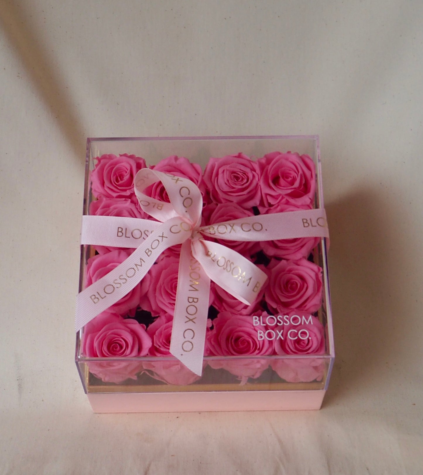 Forever in bloom acrylic preserved roses box