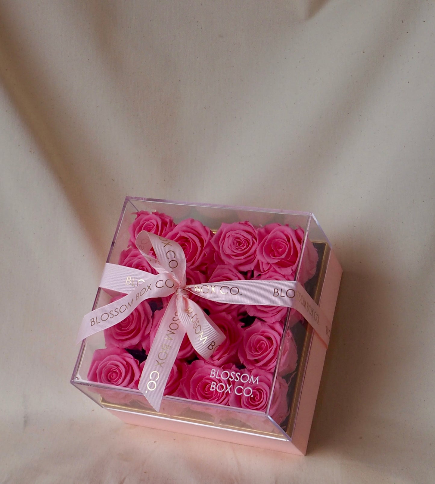 Forever in bloom acrylic preserved roses box