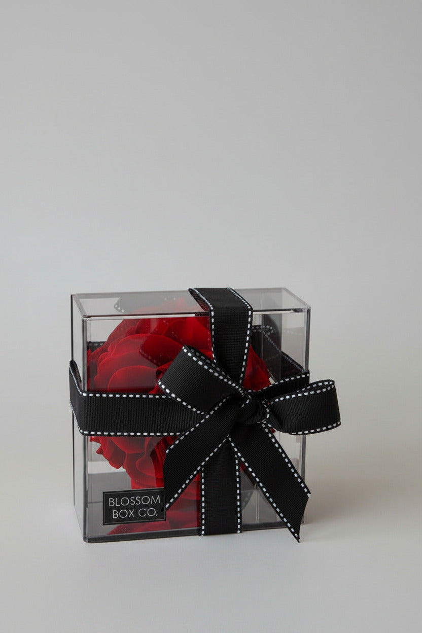 Single Preserved Rose Acrylic Box