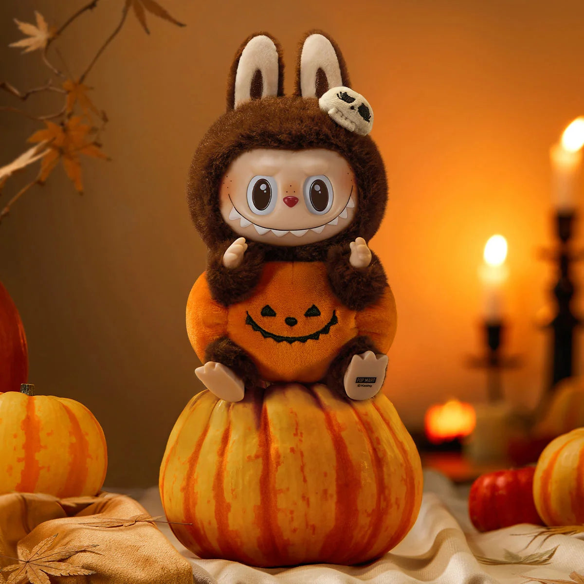 Happy Halloween Party Series - Sitting Pumpkin Vinyl Plush Pendant, photo 2 of 4