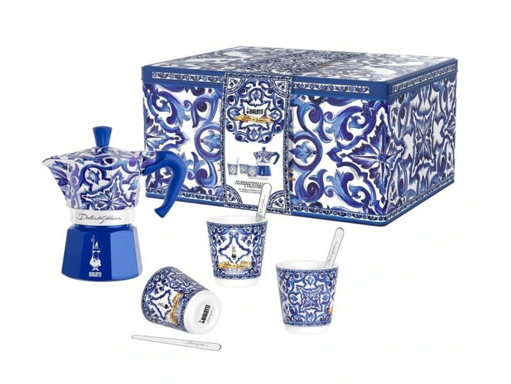 Dolce and Gabbana x Bialetti Blu Mediterraneo