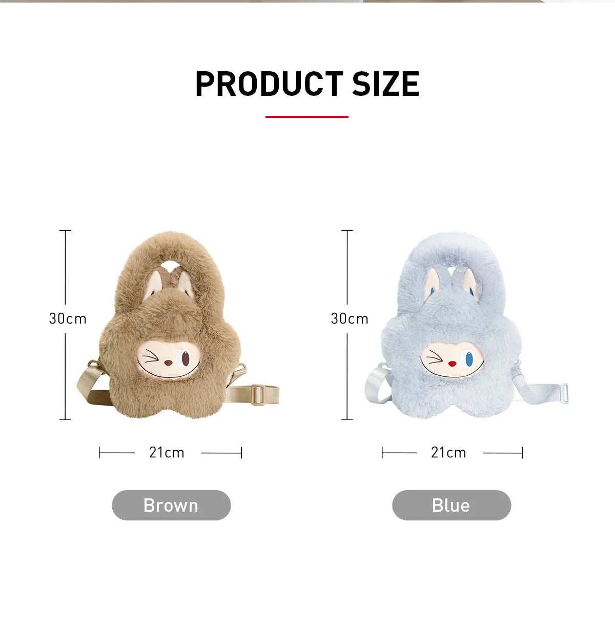 LABUBU THE MONSTERS - Plush Flower Brown Bag, photo 4 of 5