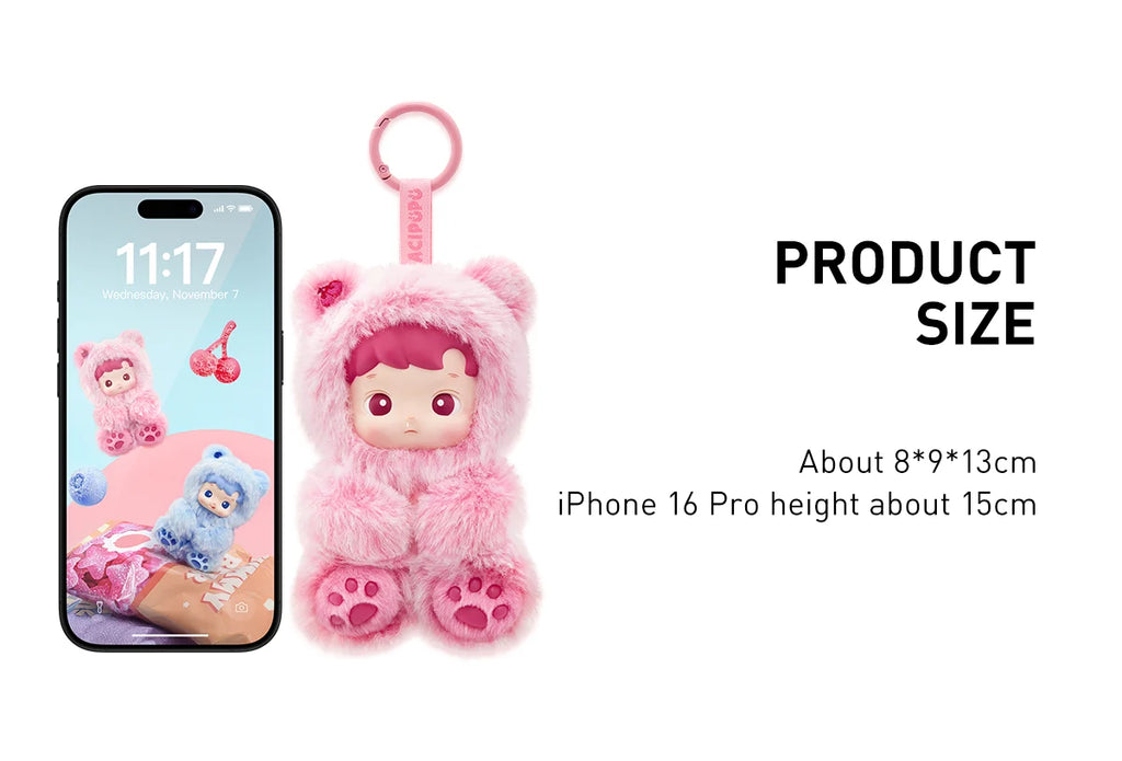 HACIPUPU Gummy Bear Series - Vinyl Plush Pendant (Blind Box)