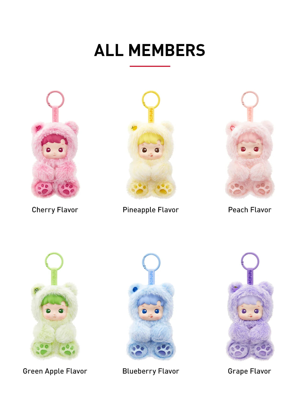 HACIPUPU Gummy Bear Series - Vinyl Plush Pendant (Blind Box)