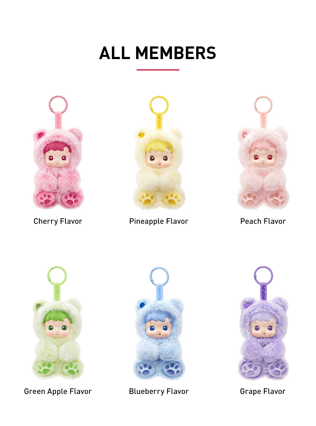 HACIPUPU Gummy Bear Series - Vinyl Plush Pendant (Blind Box)