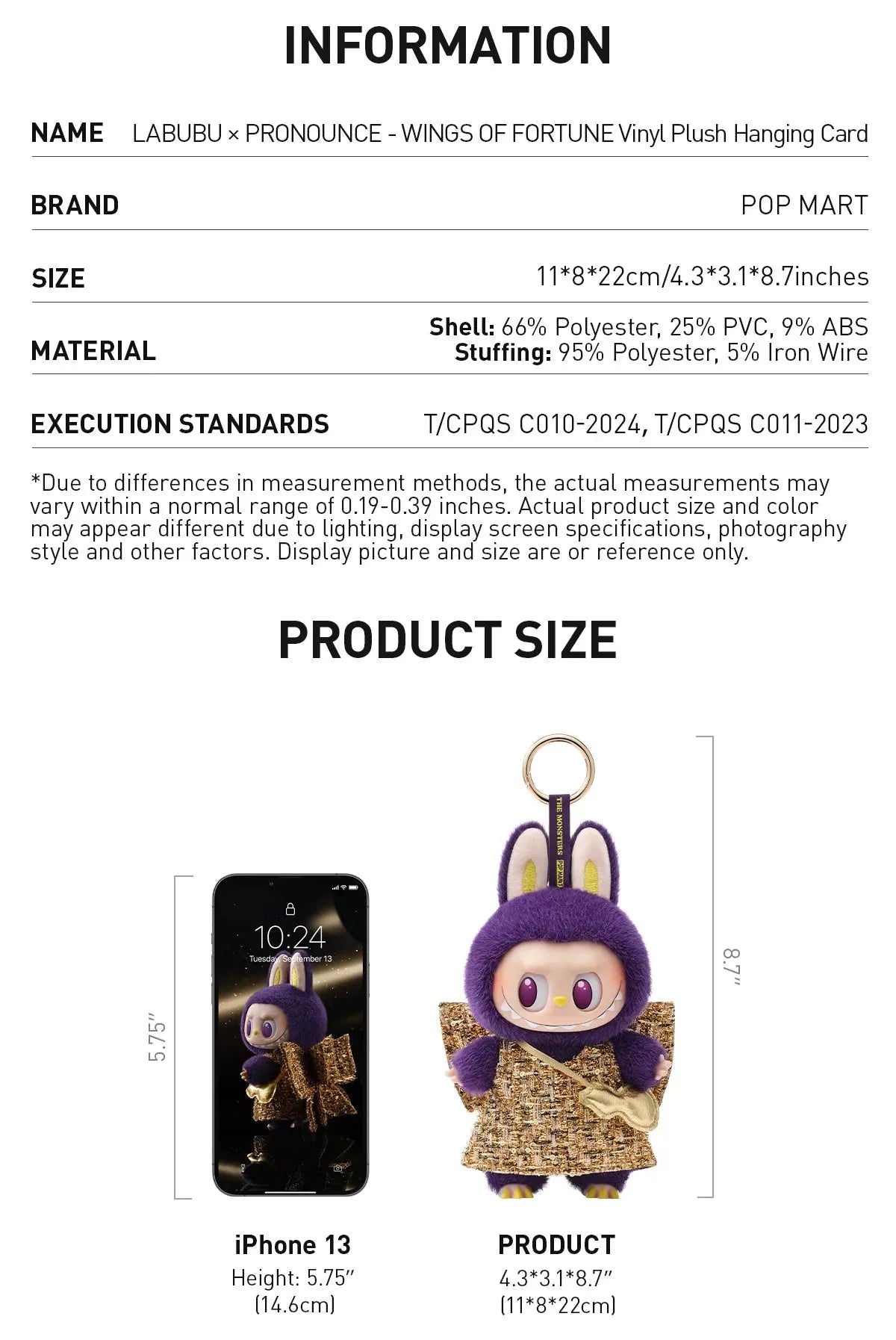 Labubu x Pronounce Wings of Fortune Vinyl Plush, photo 4 of 4